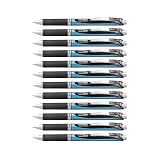 Pentel EnerGel RTX Retractable Gel Ink Pen, Medium Point, Needle Tip, Black Ink, Box of 12 (BLN77-A) – view 1