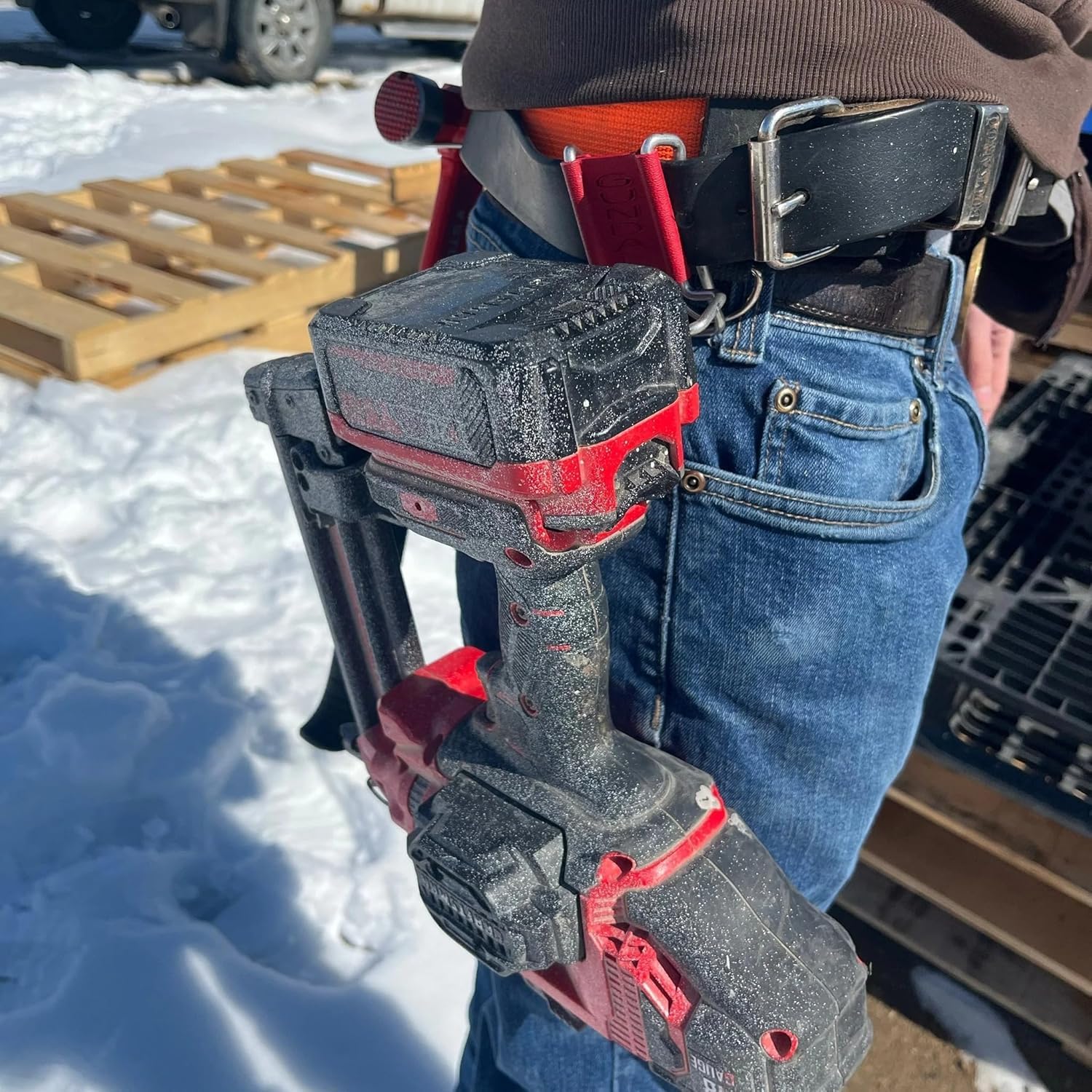 YM Carpenter MK5 Y-Clip Ceinture à outils – Clips de rangement supplémentaires pour ceintures à outils, peut contenir un ruban à mesurer, un marteau, une visseuse à percussion, un pistolet à clous