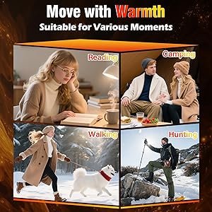 Electric Hand Warmers Rechargeable 2 Pack, Magnetic AI Hand Warmers with LED Display & 4 Levels, Portable Pocket Heater, Gifts for Christmas, Camping, Golf, Raynauds, Hunting, Women & Men