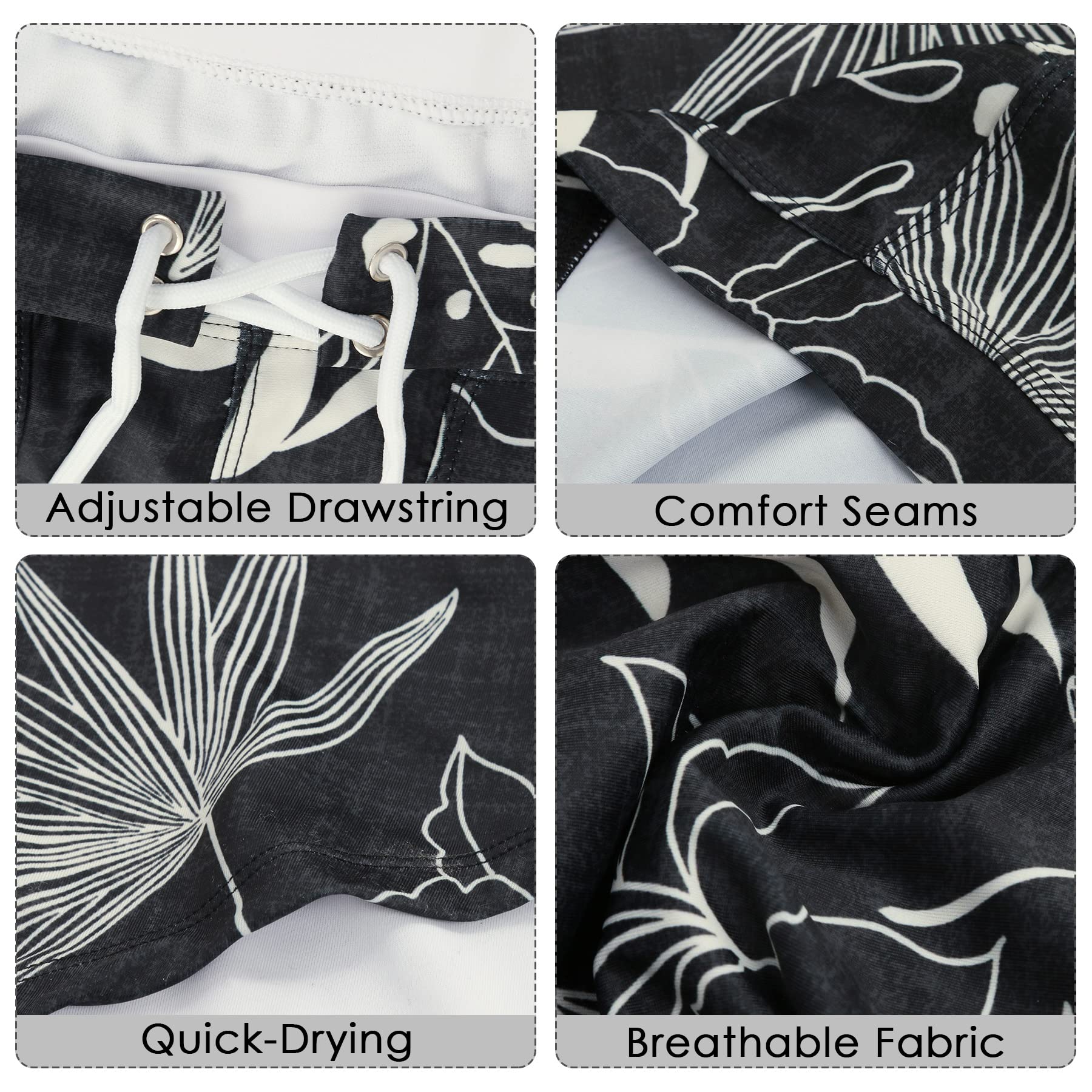 SEAUR Shorts de Bain Homme Slips de Bain Homme Slips et Boxers de Bain Adultes Piscine Plage Maillot de Bain Caleçon