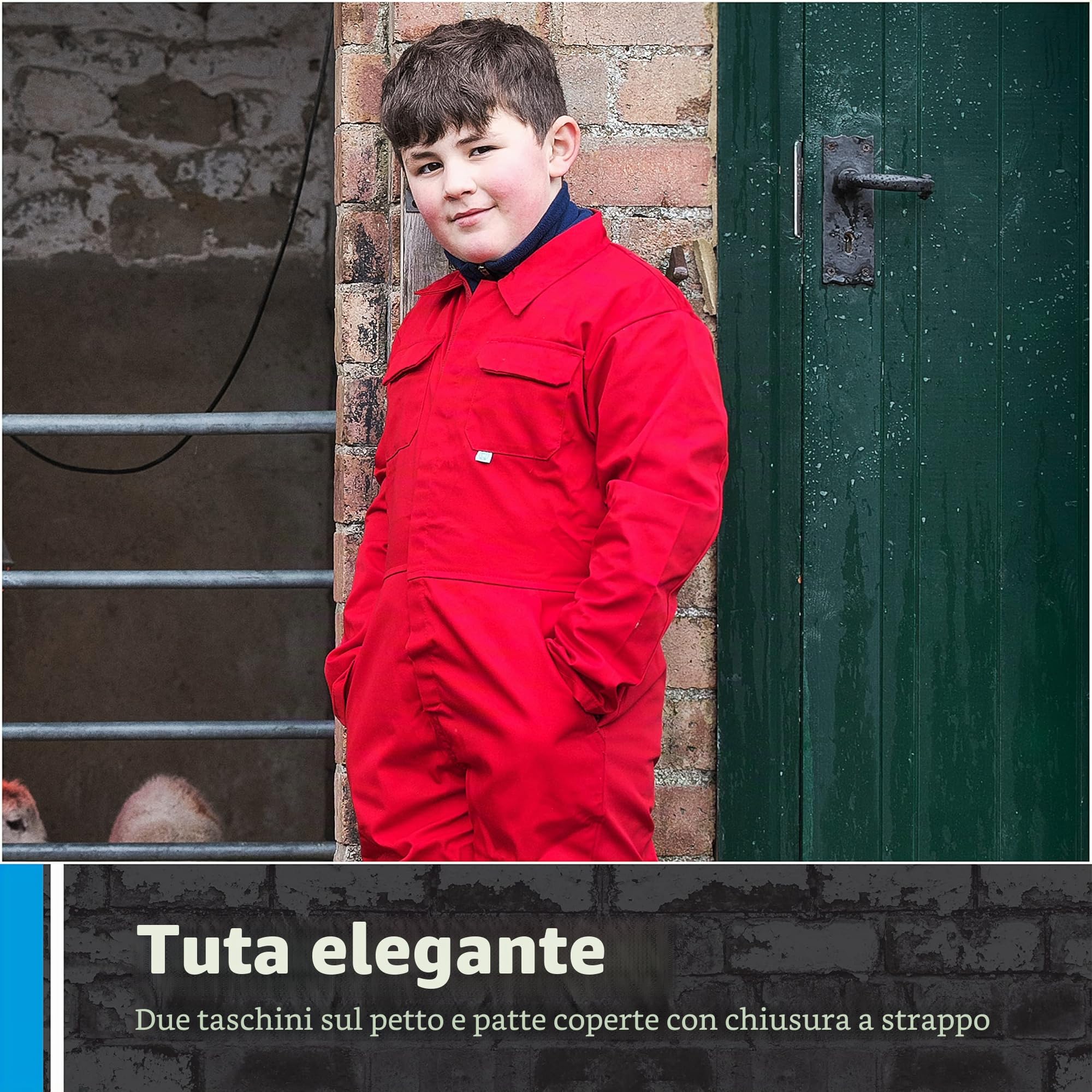 Blue Castle 333 - Tuta protettiva Tearaway, per ragazzi, blu, 333