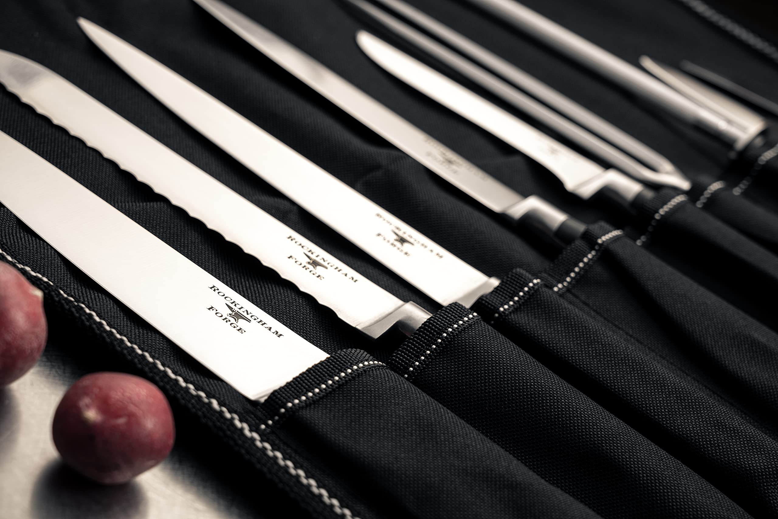 Rockingham Forge Juego de Cuchillos Profesionales de Cocinero, Contiene 9 Cuchillos de Cocina y 1 Estuche Para Cuchillos, CS-9009/10
