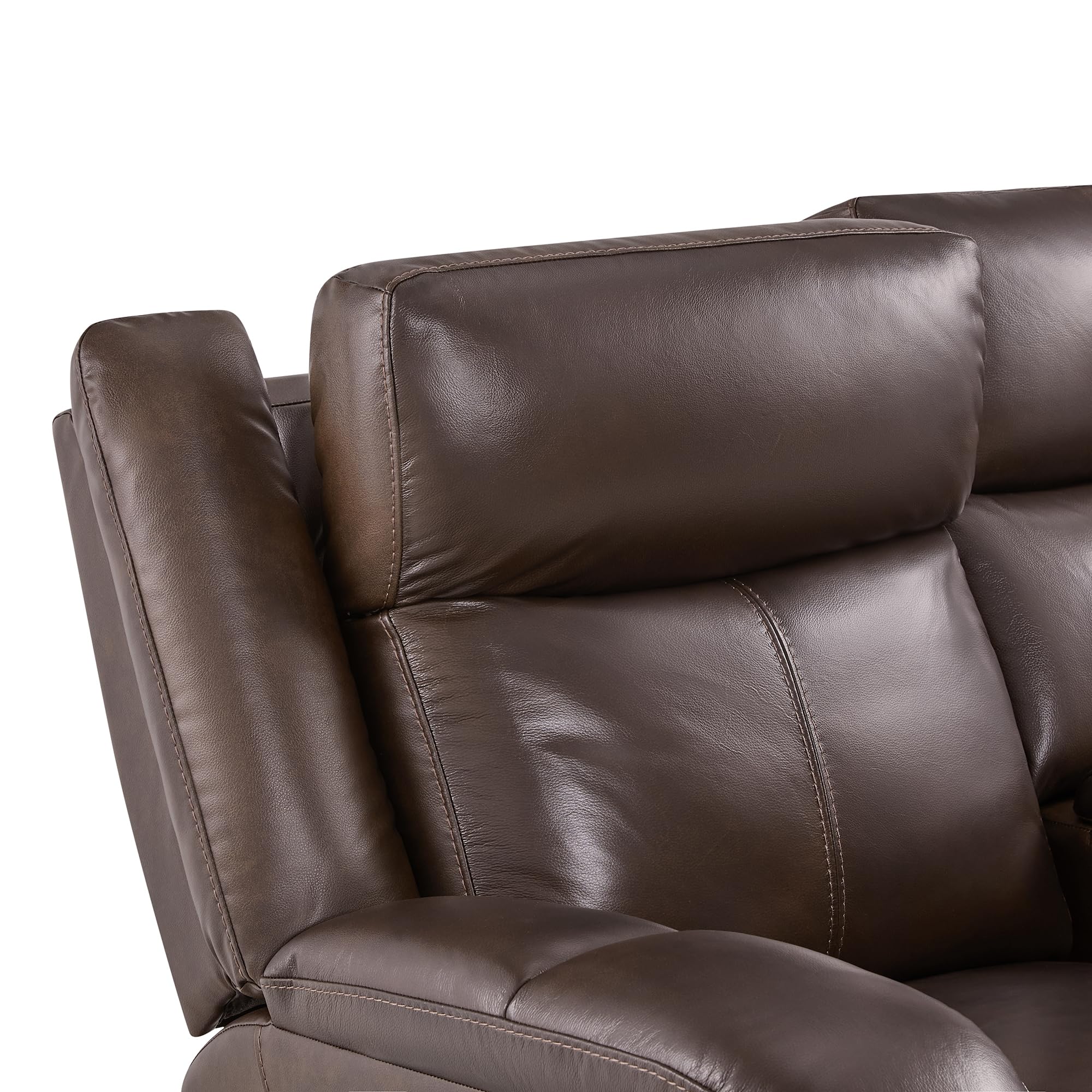 Best Leather Loveseat Recliner Picks for 2026 3 Watson & Whitely Genuine Leather Wall Hugger Power Recliner Loveseat, Brown — product photo