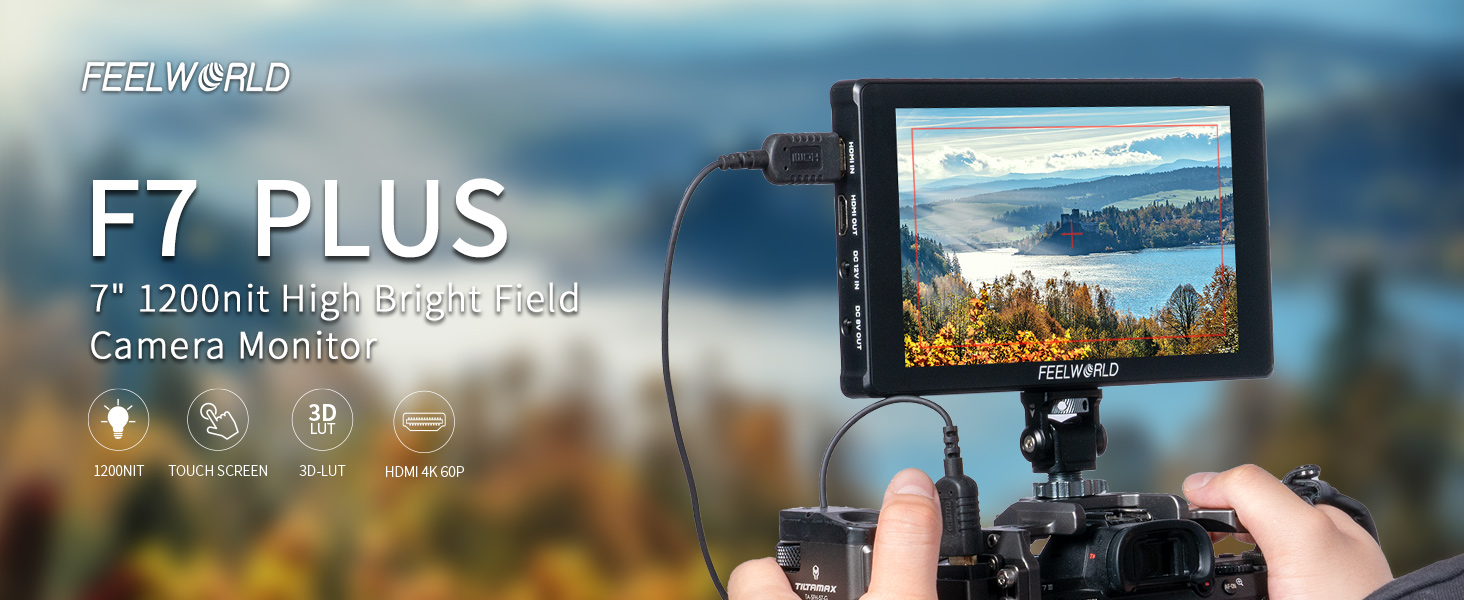 FEELWORLD F7 Plus 7 Zoll Feldmonitor Mit Touch – Perfekt Für Videoaufnahmen