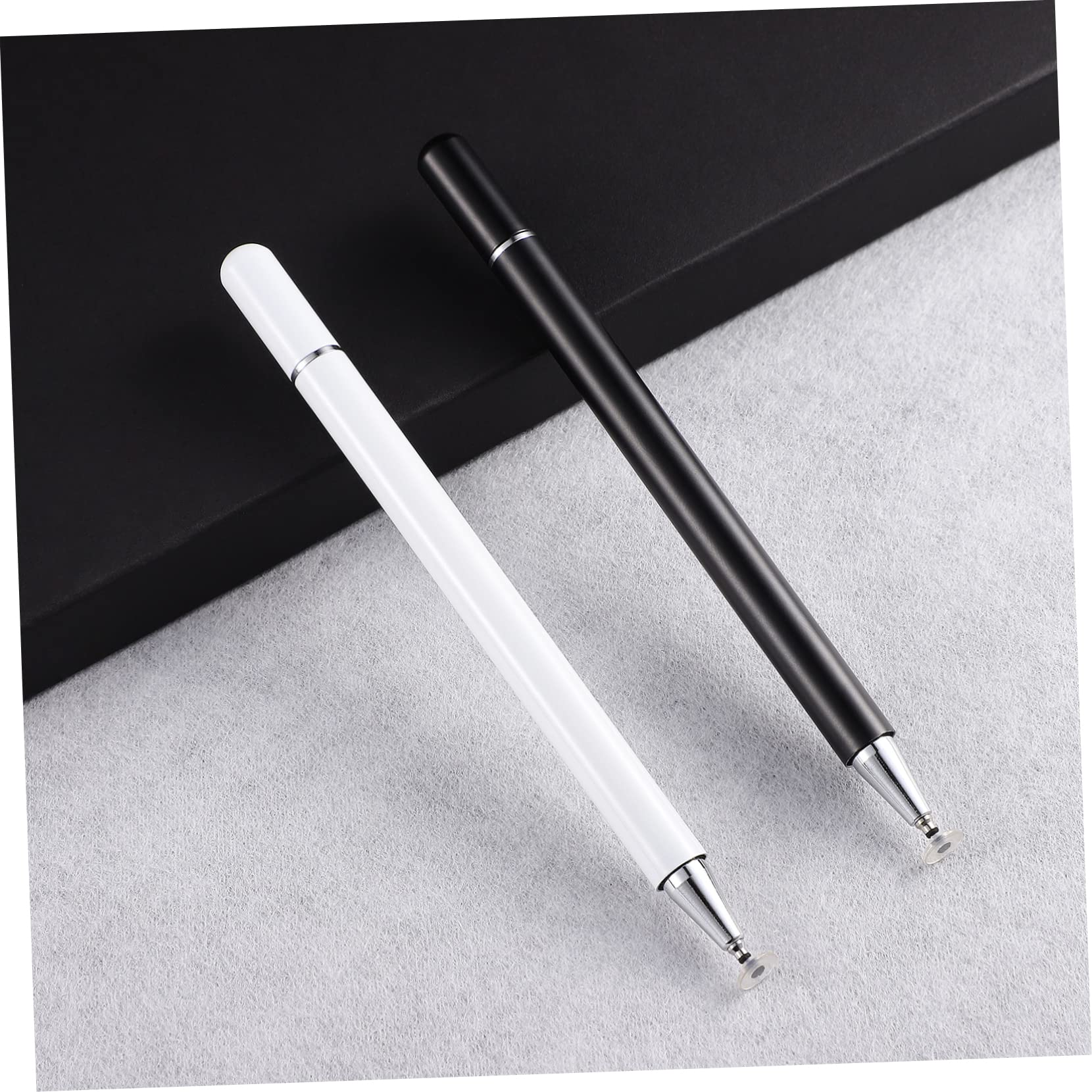UKCOCO 8piezas Lápiz Stylus Capacitivo De Doble Punta para Pantallas Táctiles Compatible Móviles y Tablets Punta De Flexible y Silenciosa Paquete