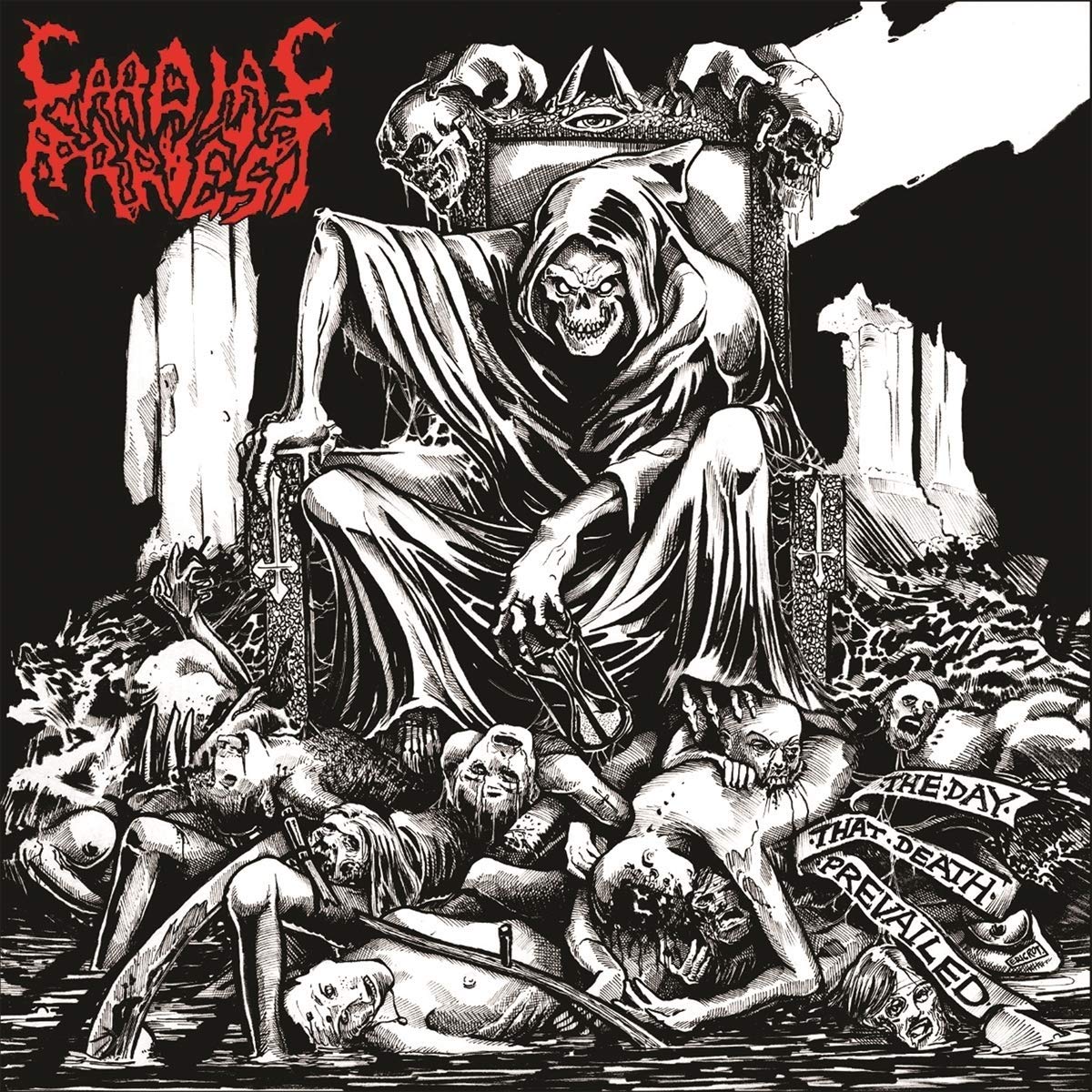 Cardiac Arrest The Day That Death Prevailed (metallic Silver Version) LP New 738