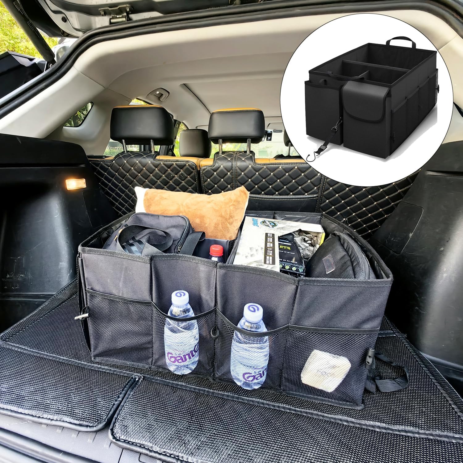 XHRING Trunk Organizer for Car SUV Honda Civic Accord CRV/CRv