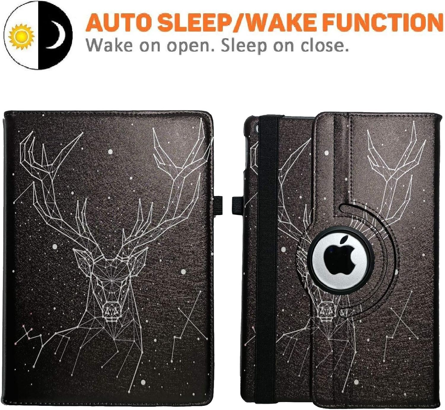 iPad Air (3rd Gen) 10.5" 2019 / iPad Pro 10.5" 2017 Case, 360 Degree Rotating Adjustable Multiple Stand Smart Cover Case with Auto Sleep Wake for Apple iPad 10.5" Case (Aries)