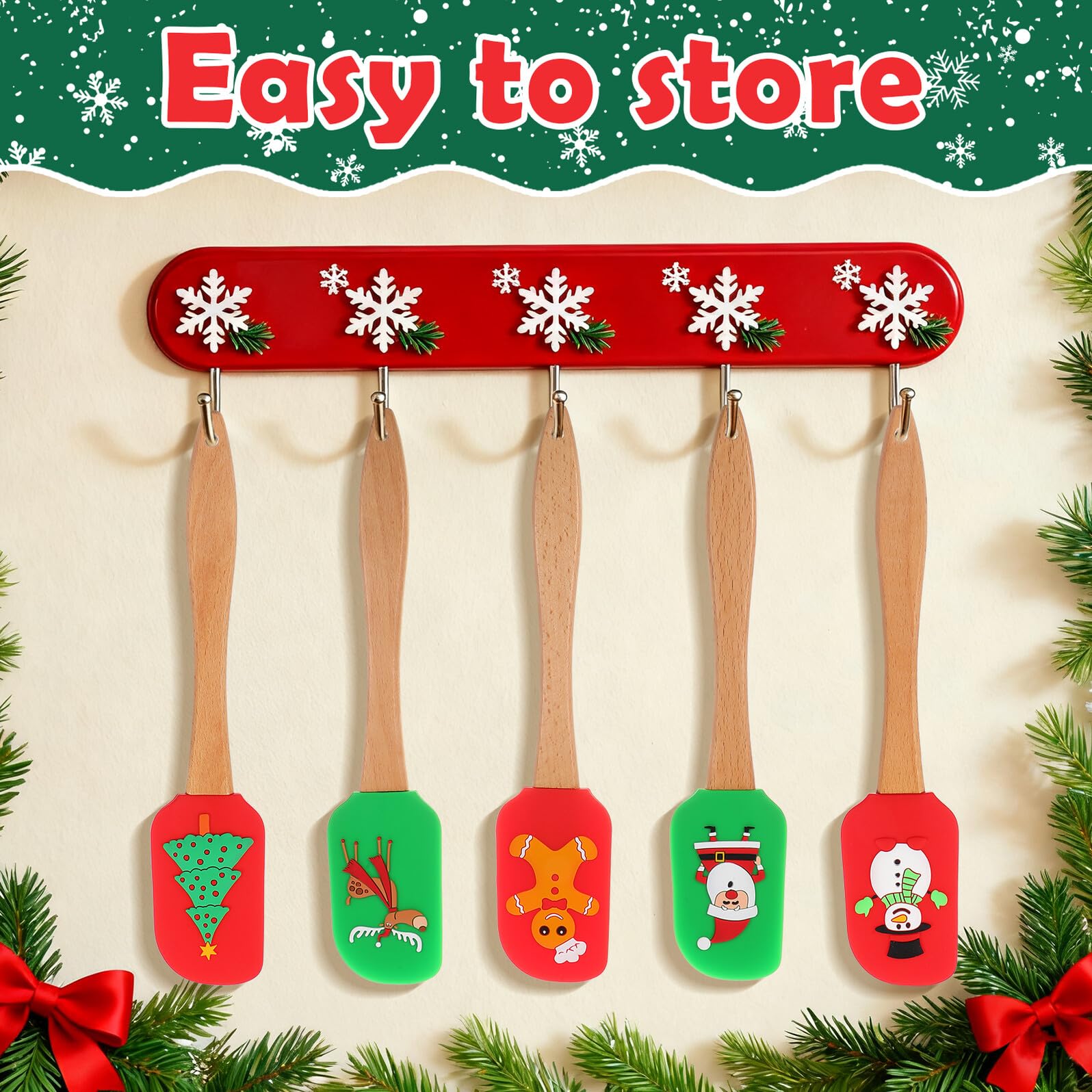 5 Pièces Spatule De Cuisson Professionnelle Ustensiles Pour Pâtisserie Spatule Silicone Accessoires Pour Maison