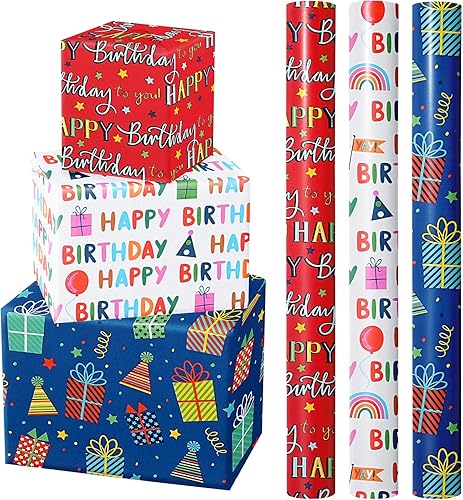 Miniatura 15 de WRAPAHOLIC - Papel de regalo para baby shower con diseño de oso - Rollo mini - 3 rollos - 17 pulgadas x 120 pulgadas - Papel de regalo con lazo de