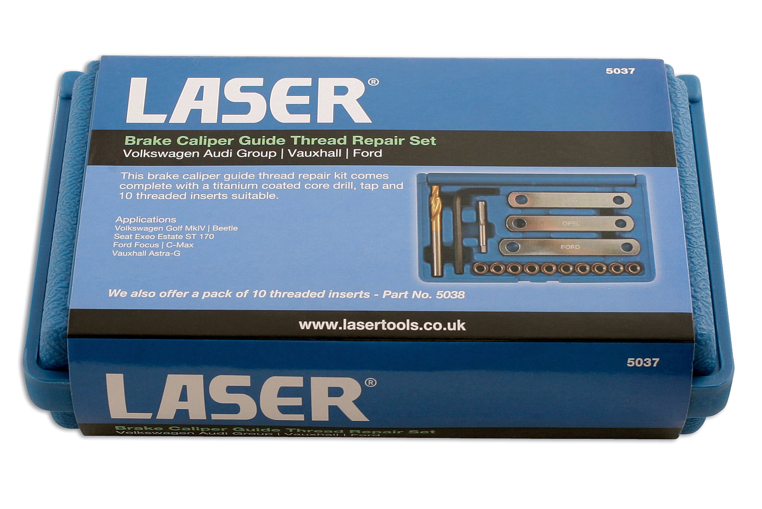 Amazon.com: Laser 5037 Brake Caliper Guide Thread Repair Kit