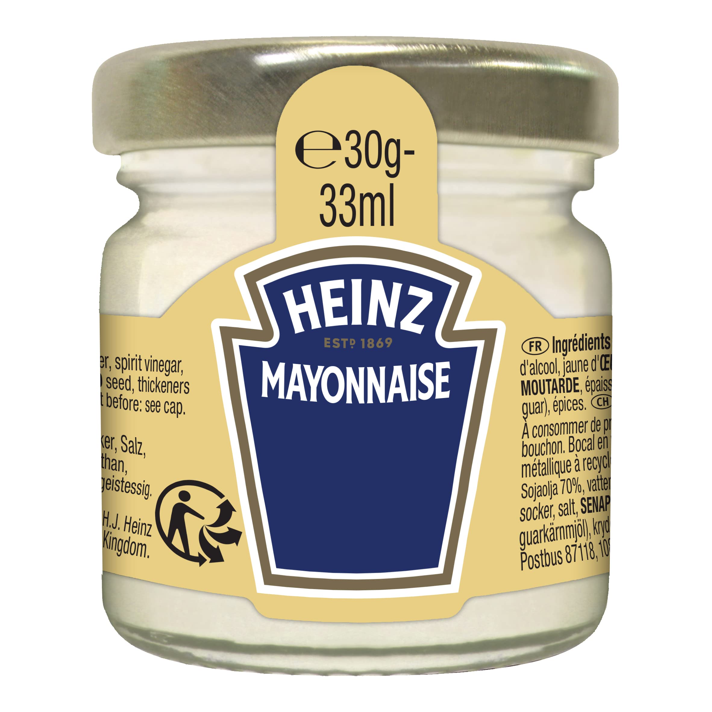 Heinz Mini tarro Mayo – 33 ml (80 piezas)