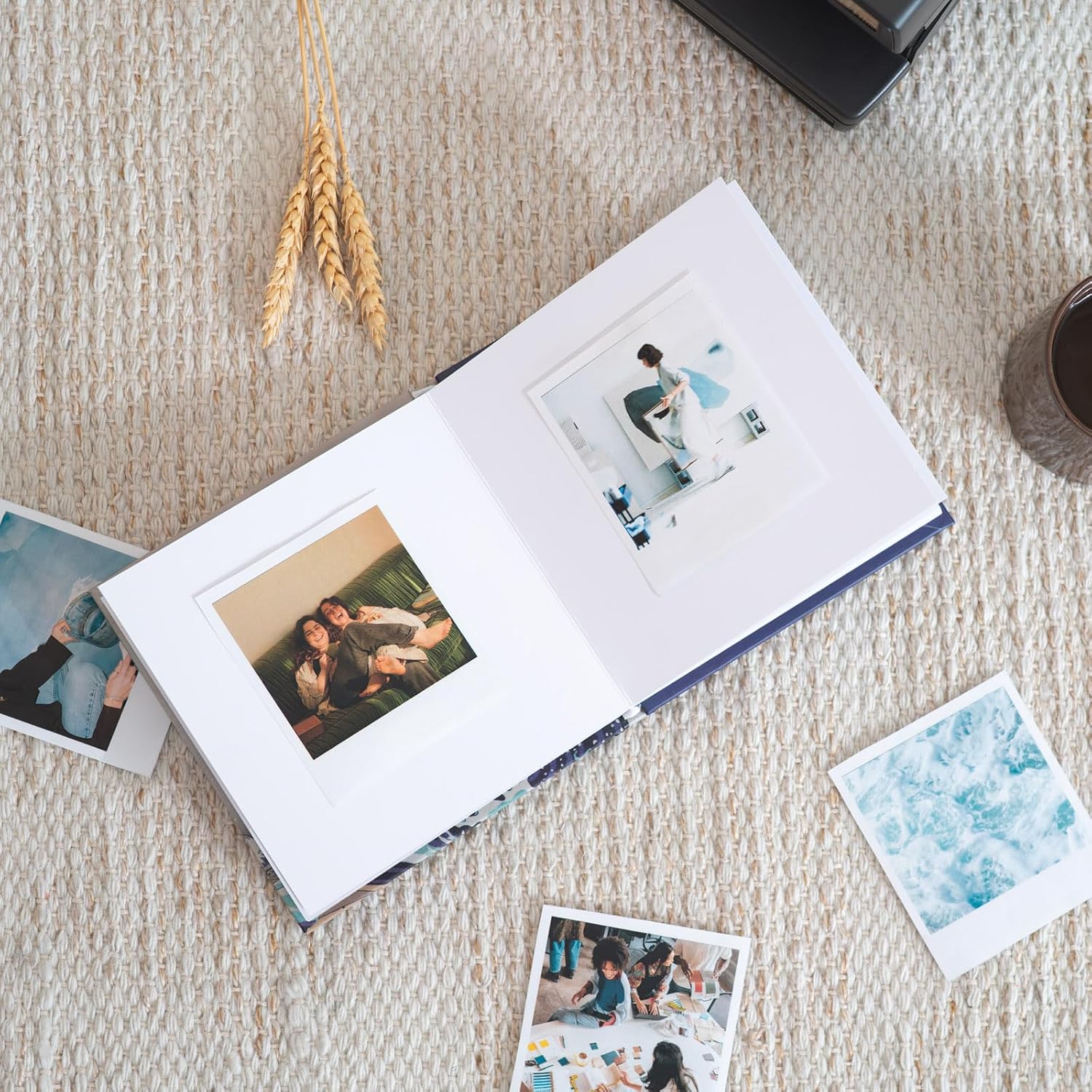 Grupo Erik Photo Album Self Adhesive - Hokusai | Polaroid Photo Album 6.3 x 6.3 inches - 16 x 16 cm, 11 Double Sided Pages, Hardcover Instax Photo Album | Japanese Art Gifts Under 15 Pounds