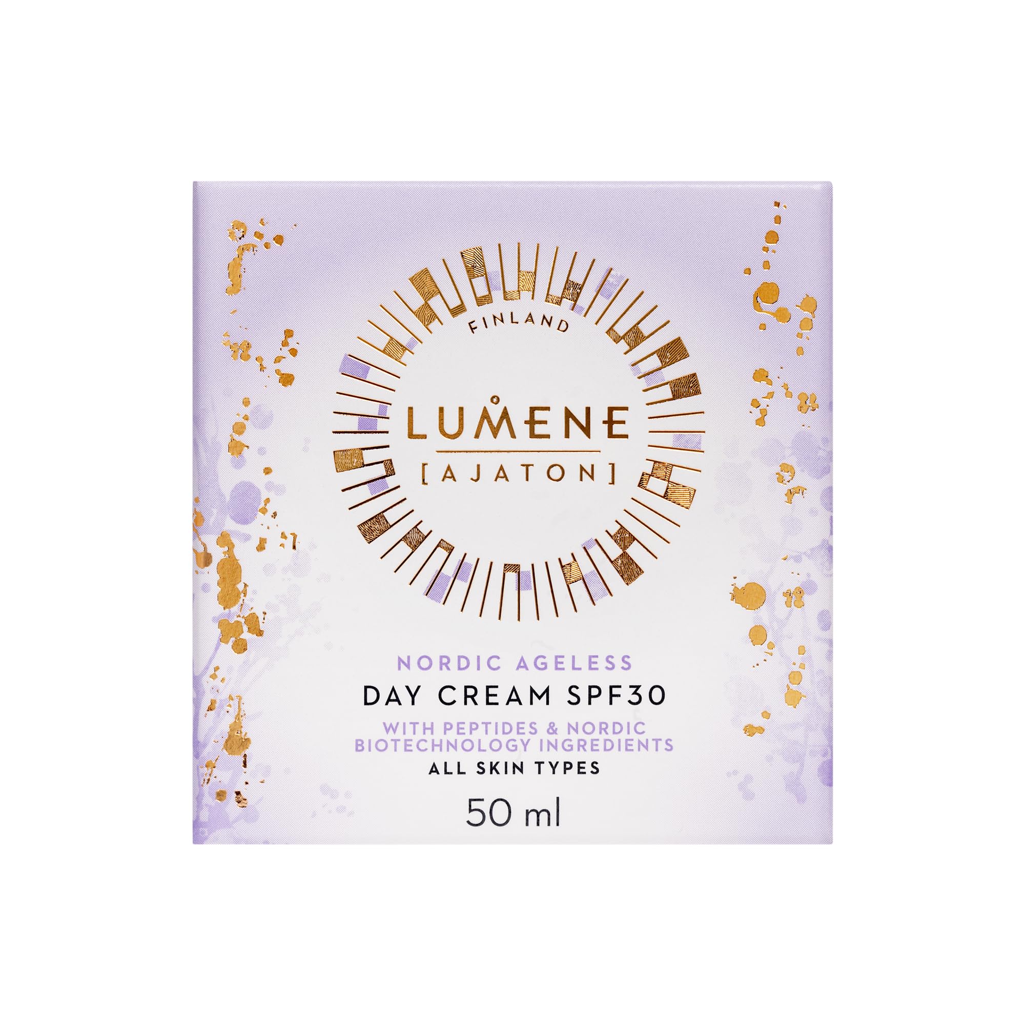 LUMENE [AJATON] Nordic Ageless Radiant Youth Day Cream | LSF 30 | Strafft, pflegt und schützt die Haut | Mit nordischem Birkensaft und Antioxidantien für jugendliche Ausstrahlung | Vegan | 50 ml