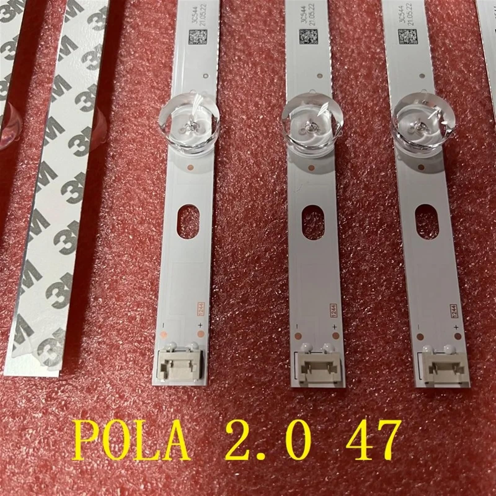 Kit 10 Pezzi 5LED (3V) Barra di retroilluminazione a LED Compatibile for TV 47LN5460 POLA2.0 47 Pollici TVE DRT 2.0 47 DRT2.0 (Color : 50pcs for 5 TV)