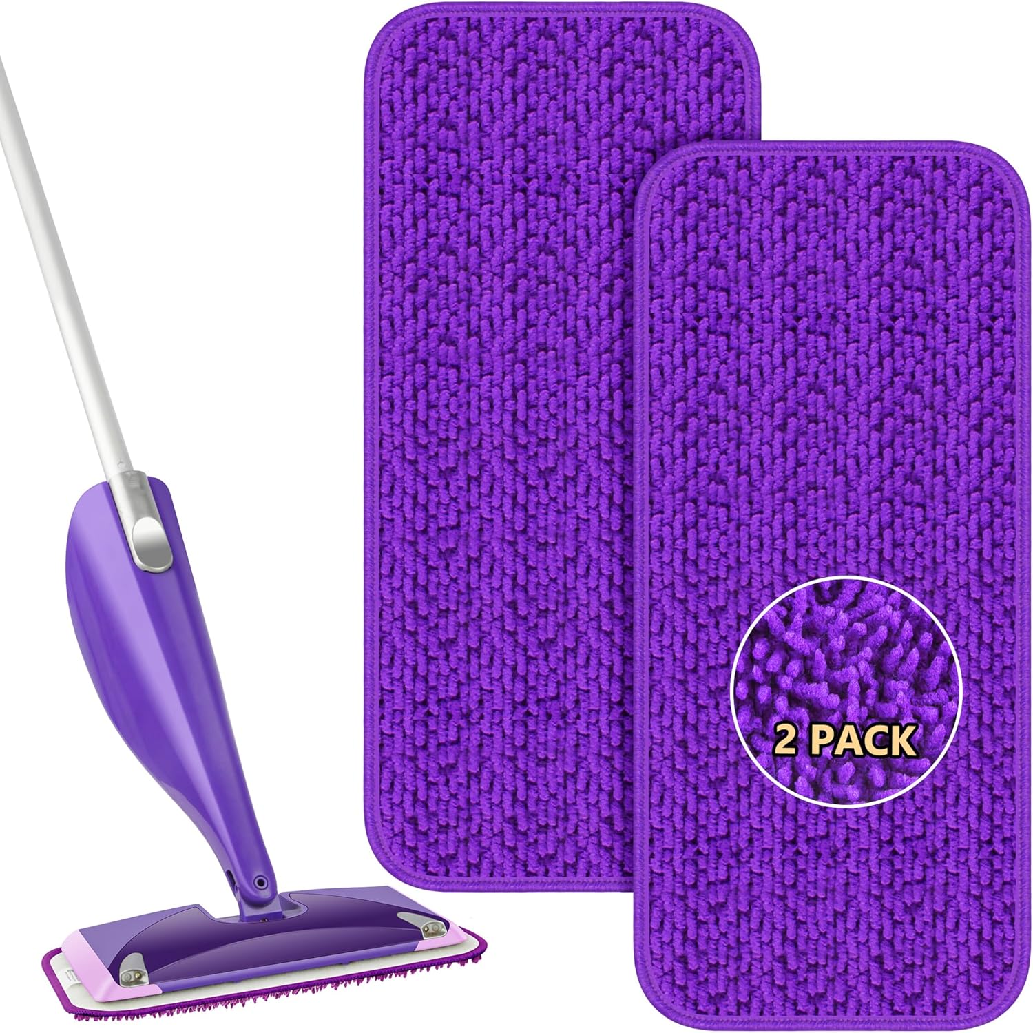 Reusable Mop Pads Compatible with Swiffer Wet Jet Mop Wet