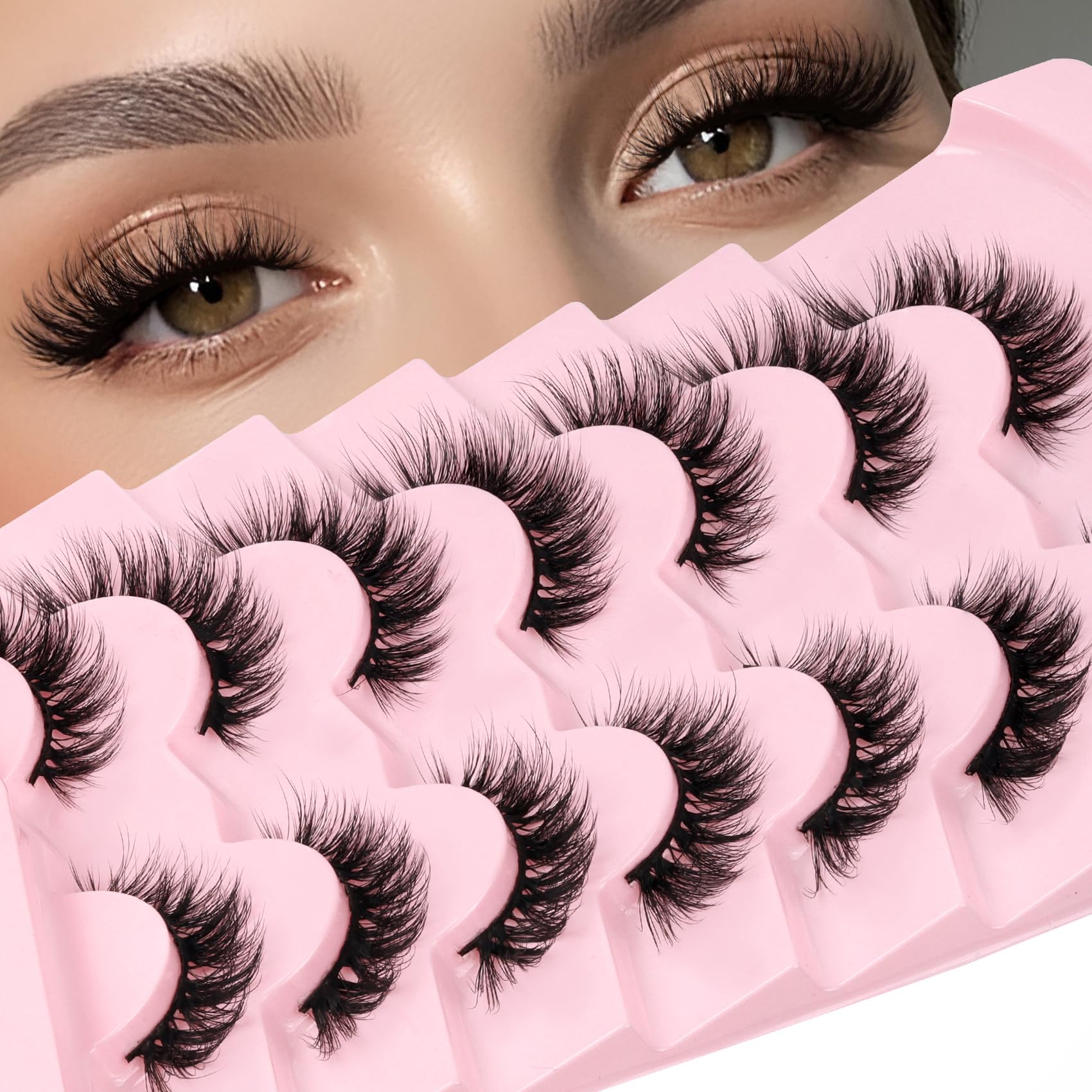Photo 1 of Losha Fluffy Cat Eye False Lashes (FC05)
