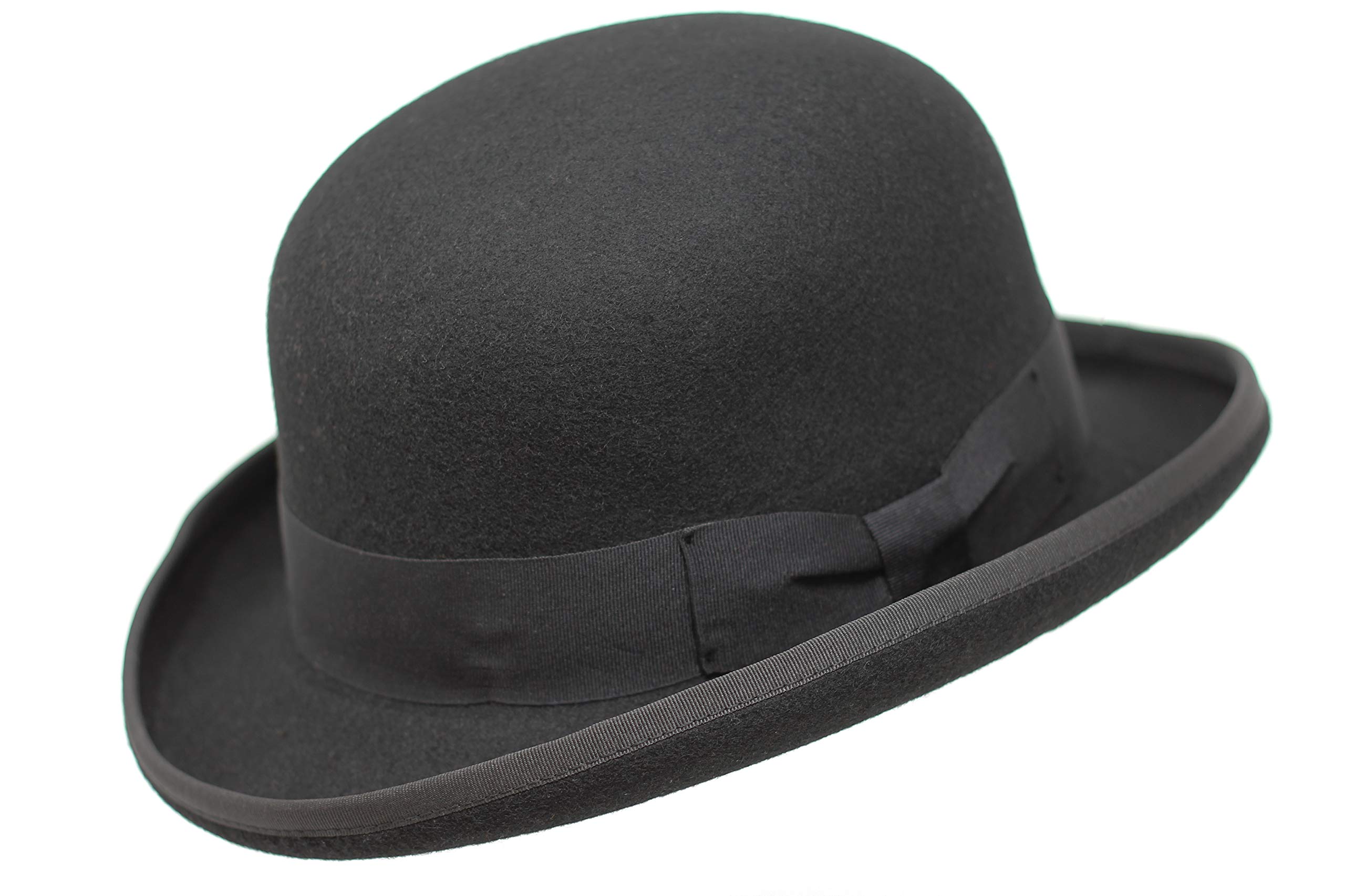 BORGES & SCOTT Premium Orwell - Sombrero de Hongo o Bombín - 100% Fieltro de Lana
