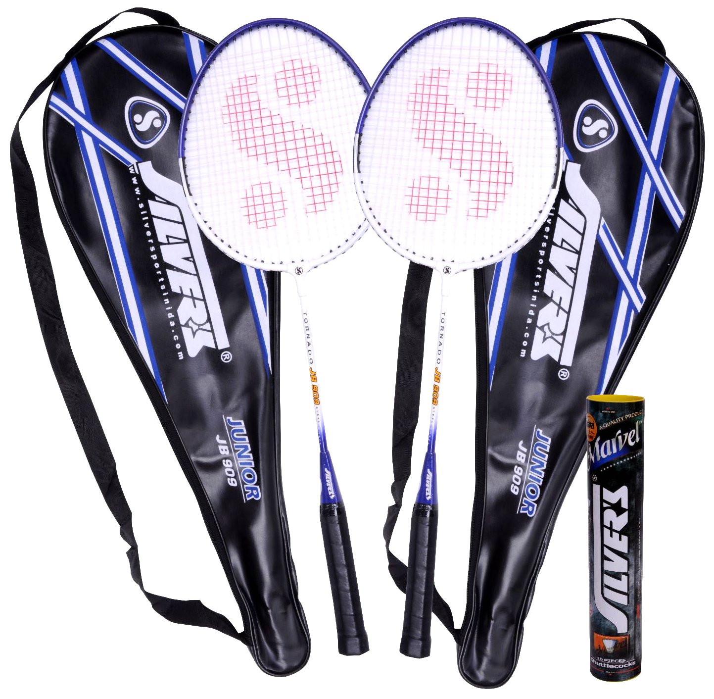 Silver's Unisex Adult JB-909 Badminton Combo 2, Junior - Multicolor, G3