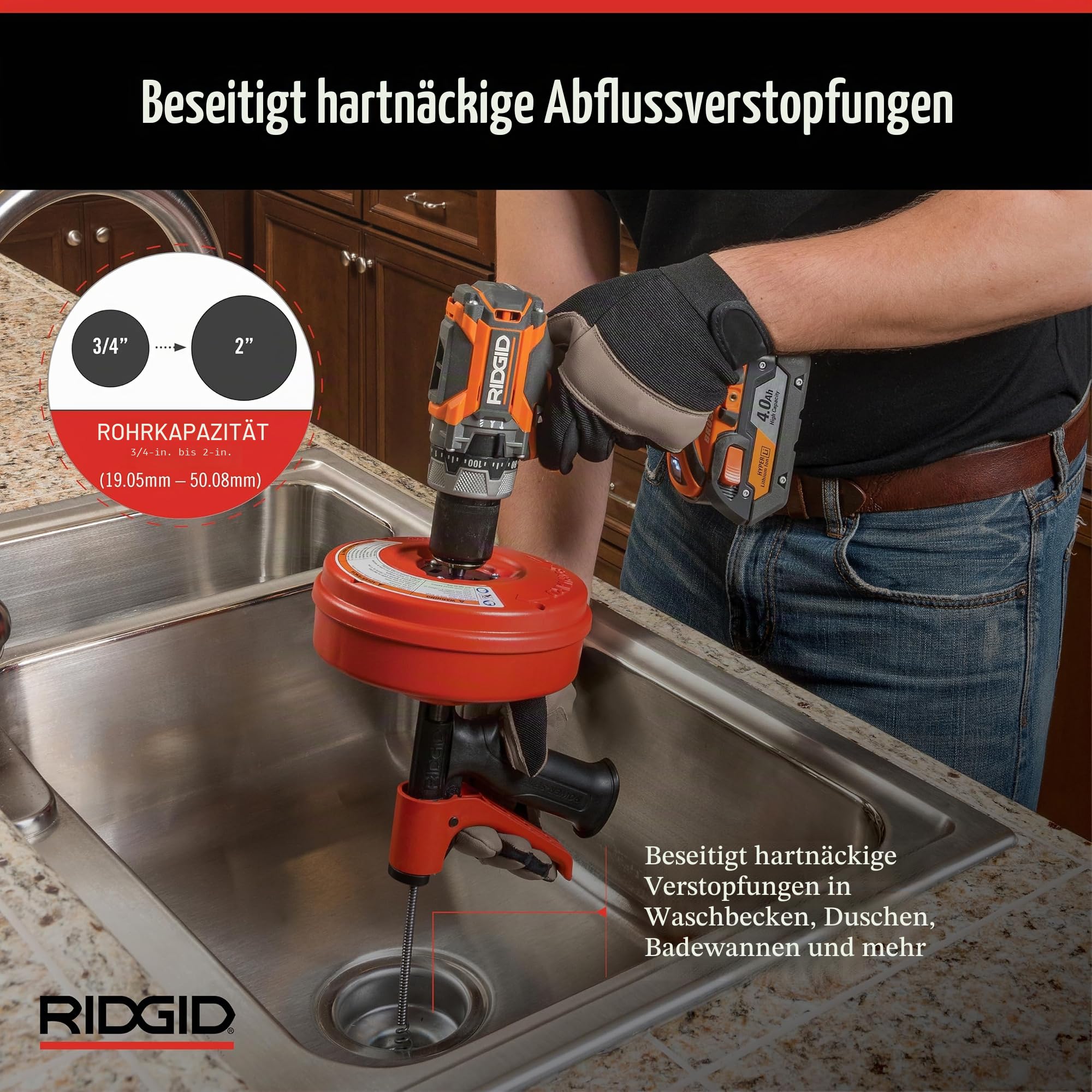 Ridgid 57043 Power Spin+ mit Autofeed