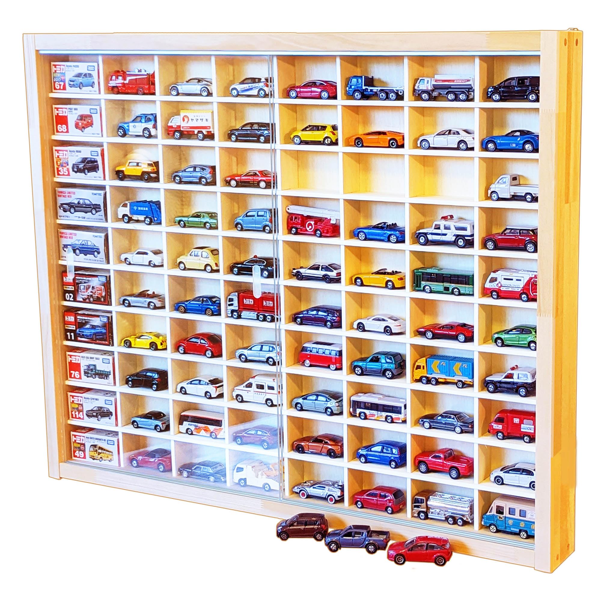 Amazon.co.jp: キュートジャパン トミカ ケース 80台収納 アクリル  