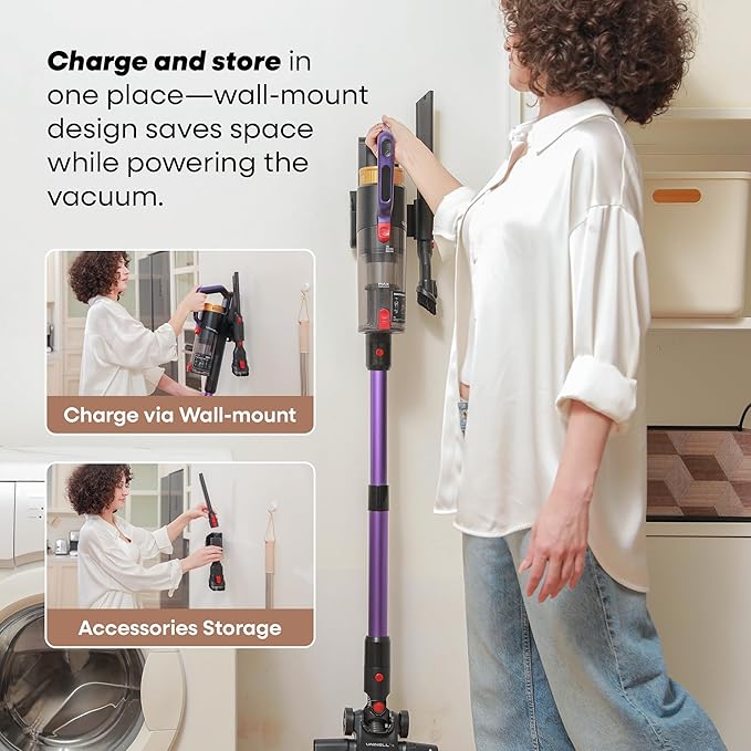 Aspiradora Inalámbrica Escoba 48000Pa Filtro HEPA miniatura 8