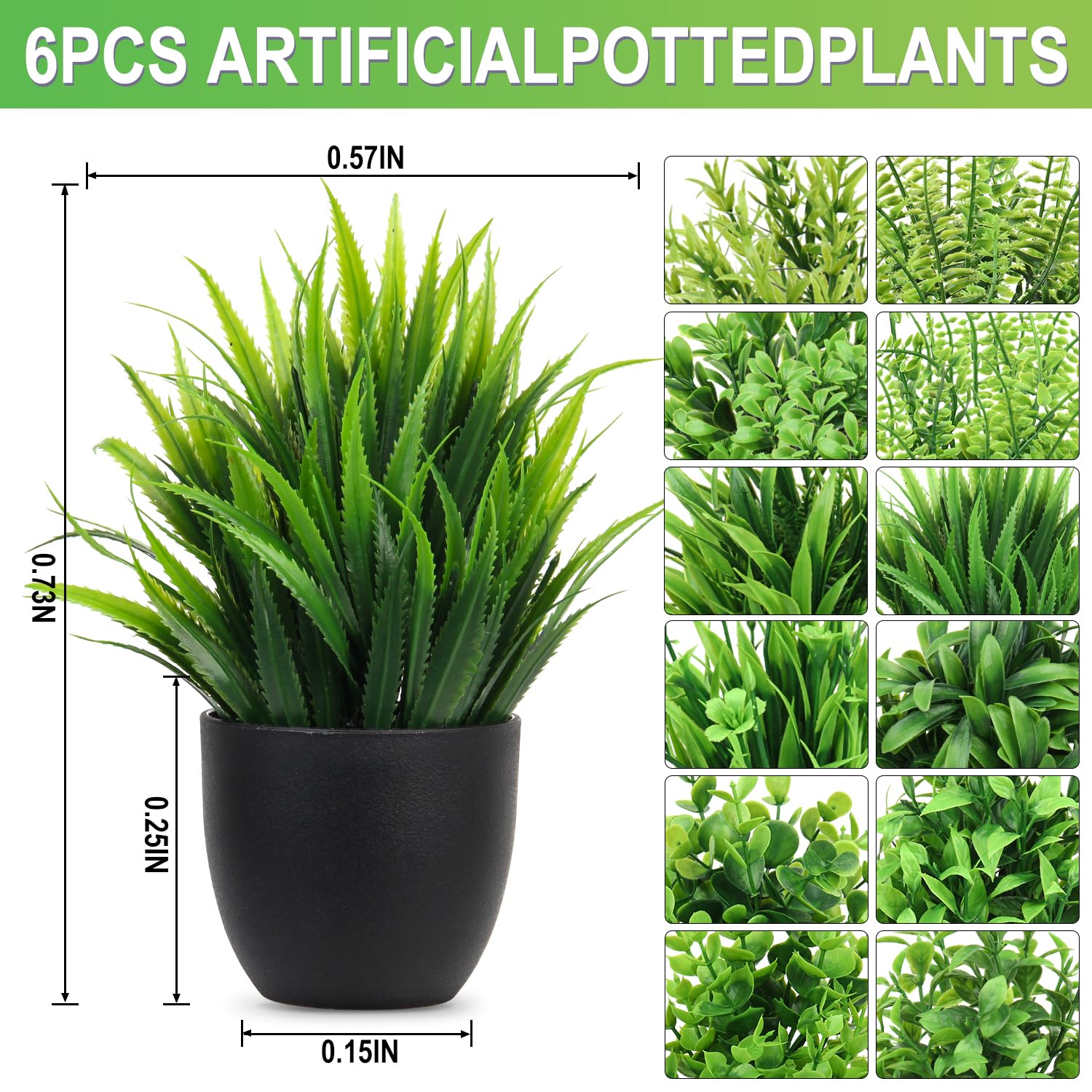 LELEE Artificial Plants Mini Fake Potted Plants, 8 pcs Small Eucalyptus Potted Faux Decorative Grass Plant with White Pot for Home Decor, Indoor, Office, Desk, Shelf, Table Decoration: LELEE Artificial Plants Mini Fake Potted Plants, 12 pcs Small Eucalyptus Potted Faux Decorative Grass Plant with Black Pot for Home Decor, Indoor, Office, Desk, Shelf, Table Decoration