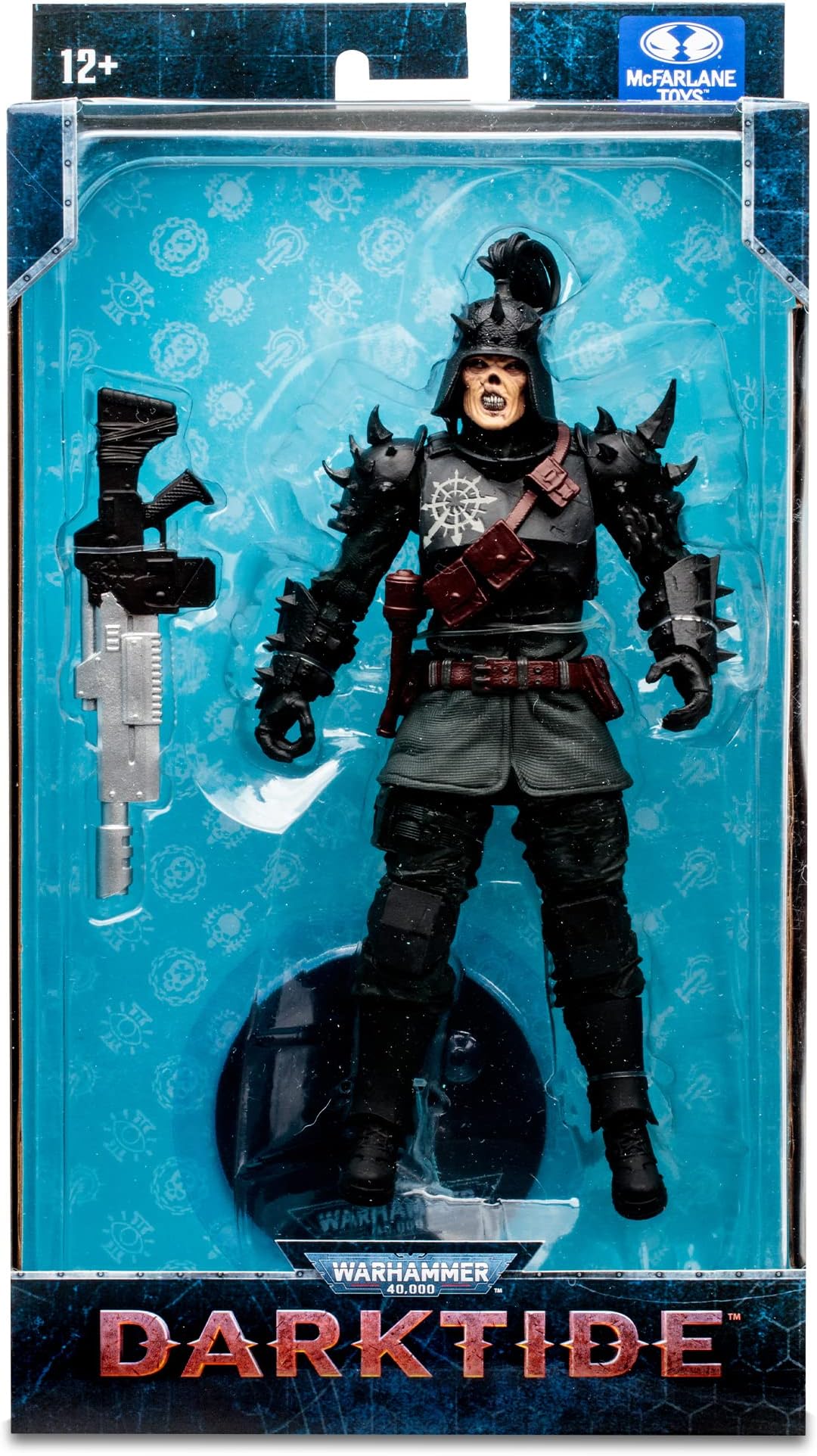 McFarlane Toys, 7-Inch Warhammer 4000 Darktide Traitor Guard Exclusive Action Figure With 22 Moving Parts, Multicolour Collectible Warhammer Figure With Collectors Stand Base â€“ Ages 12+