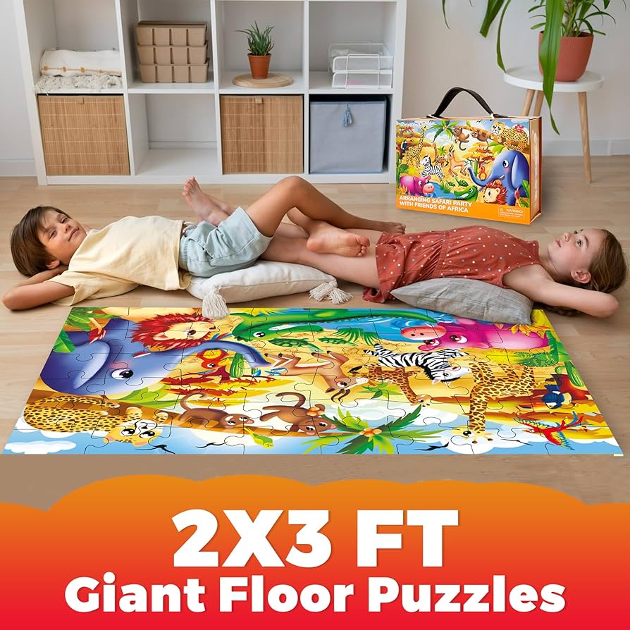 GIANT FLOOR PUZZLE ジグソーパズル　2箱セット GIANT FLOOR PUZZLE ジグソーパズル 2箱セット 2 Melissa & Doug