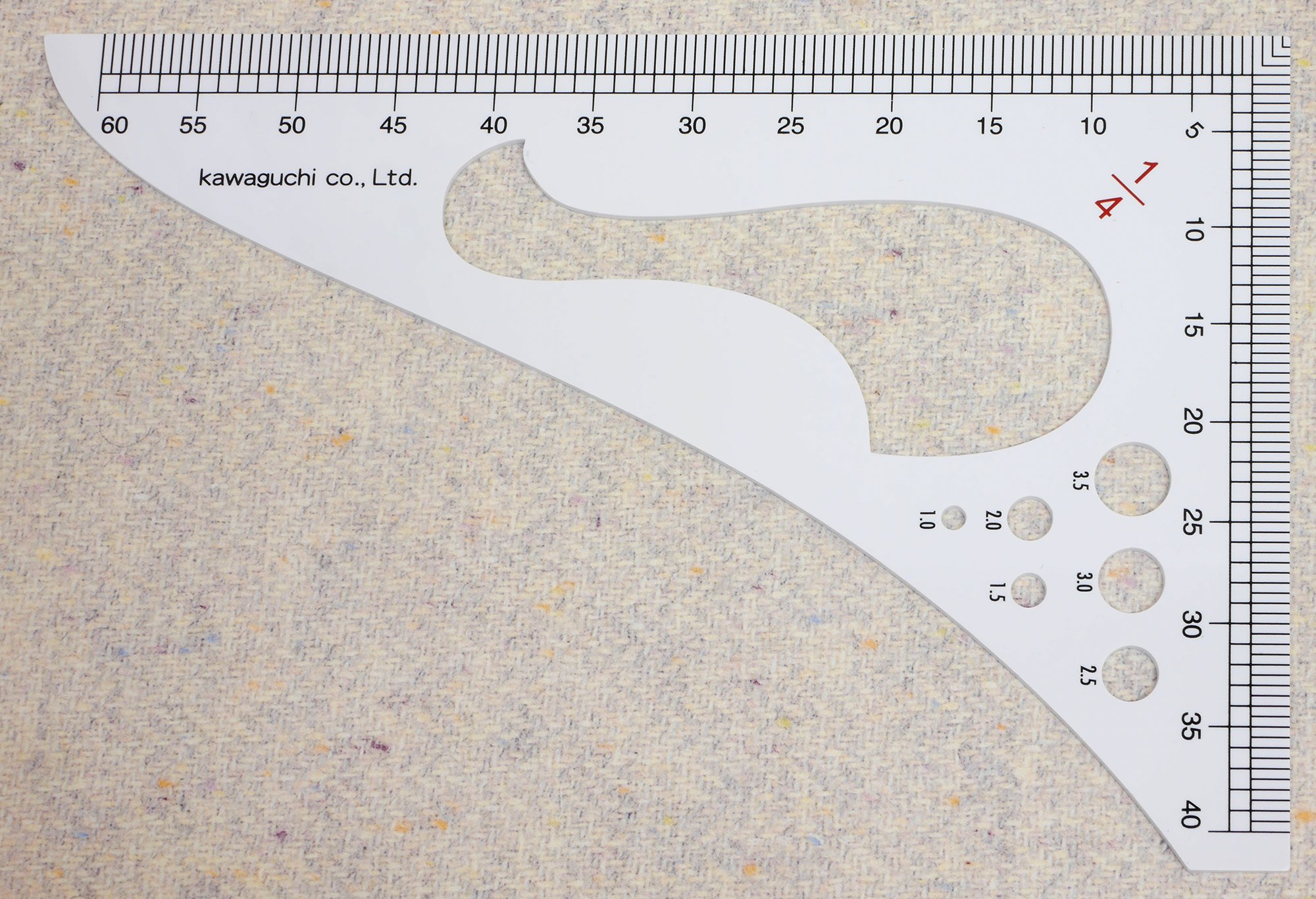 Amazon.co.jp: KAWAGUCHI 洋裁用縮尺 ホワイト 1/4-1/5 05-540 : ホビー