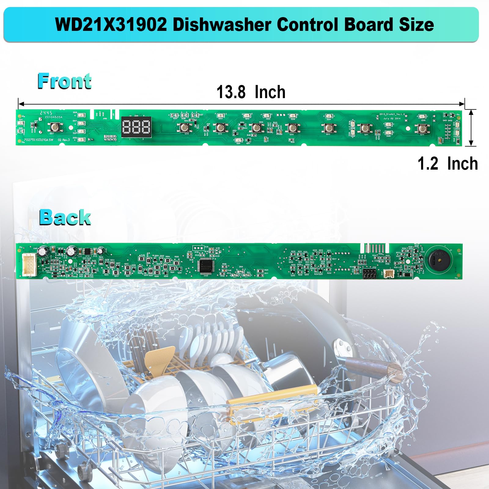Scheda Elettronica Di Controllo Per Lavastoviglie GE WD21X32158 / WD21X24250 / WD21X25200 - Foto 4