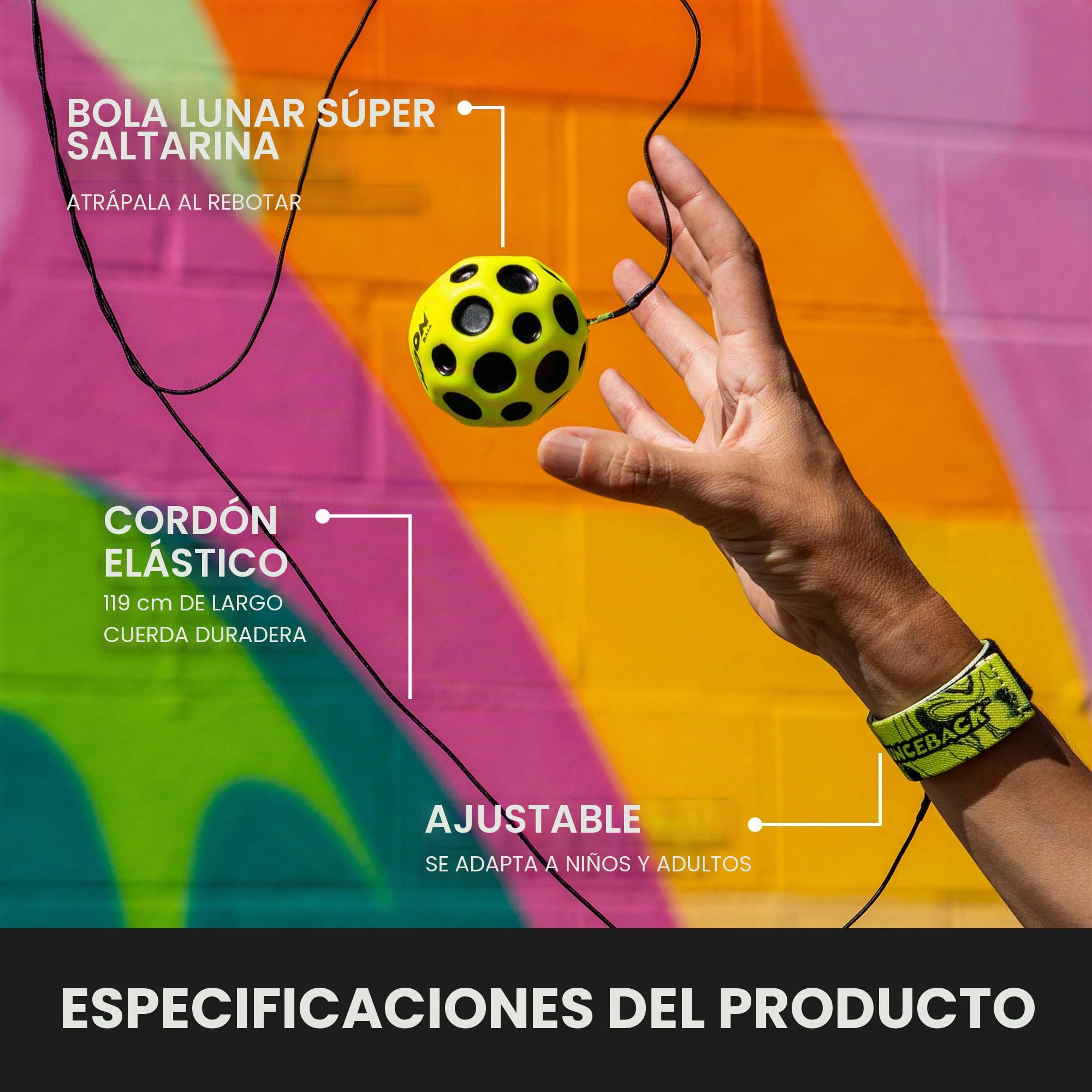 Waboba- Balón Bola de Salto, Color Amarillo, Talla única (AZ-330-Y)