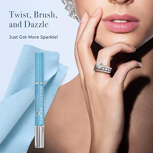 Miniatura 10 de CONNOISSEURS Diamond Dazzle Stik - Portable Diamond Cleaner for Rings and Other Jewelry - Bring Out The Sparkle in Your Precious Stones