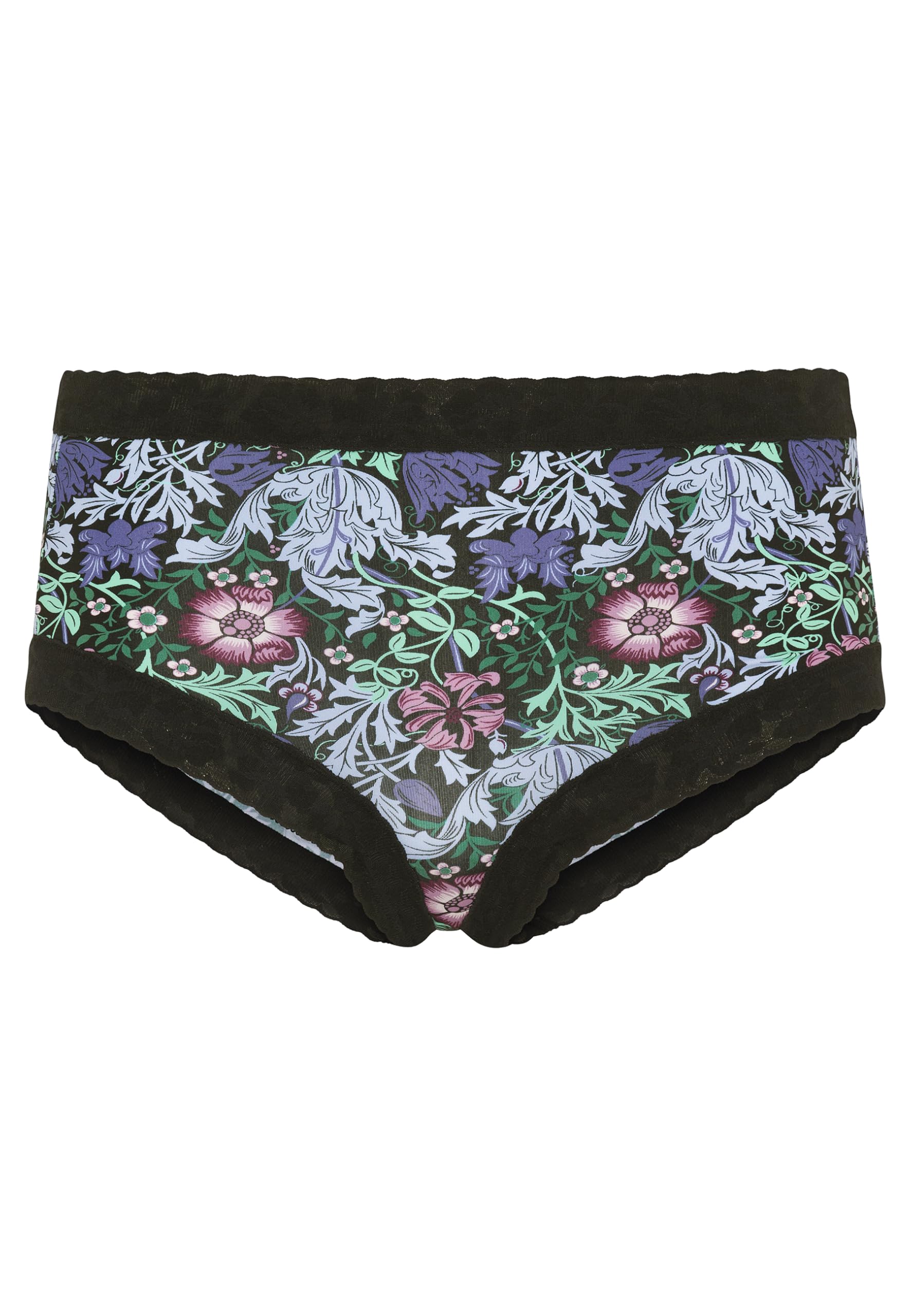 Jockey Women's Nouveau Garden Black Parisienne Soft Stretch Lace Brief, M