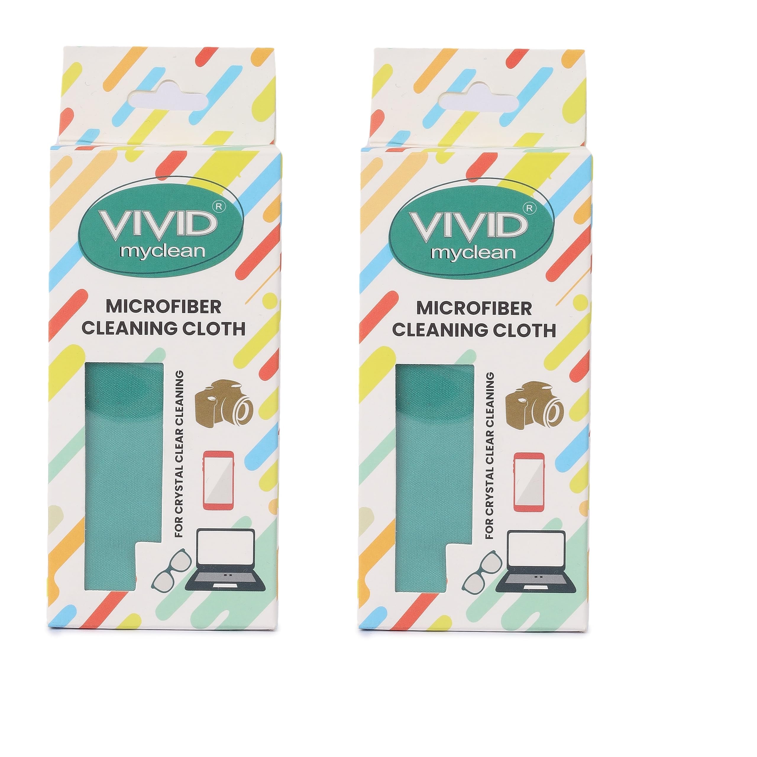 VividVisionInt® Vivid Myclean Microfiber cleaning cloth Polyester(80) and Nylon(20), for spectacles lenses sunglasses specs mobile laptop computer screens goggles, Size- 46cm x 46cm, Green (Pack of 2) (B0CHB1BGPF) Amazon Price History, Amazon Price Tracker