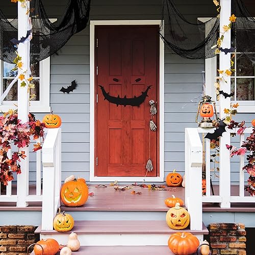 Miniatura 5 de Tela espeluznante de Halloween de 80 x 400 pulgadas, decoraciones de Halloween, espeluznantes decoraciones de Halloween para interiores y exteriores