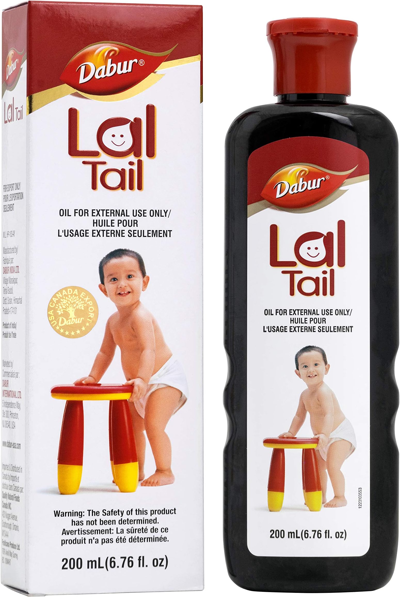 Dabur Lal Tail (Massage Oil with Sesame Oil & Camphor) 200ml Red