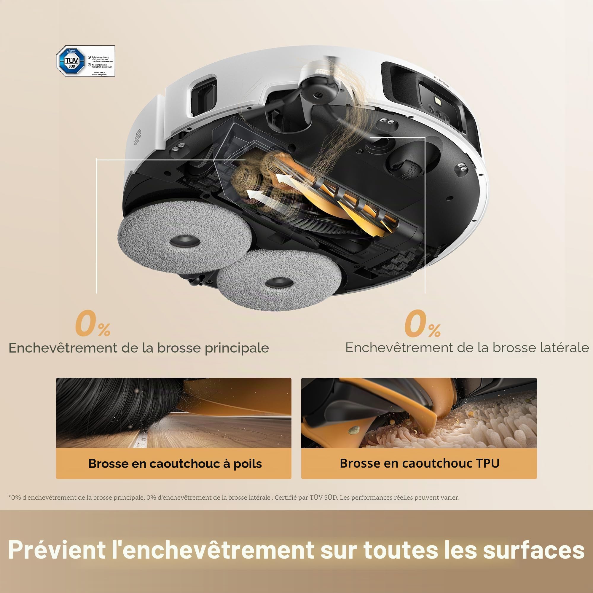 dreame Aspirateur robot L60 Ultra PE avec reconnaissance de plus de 220