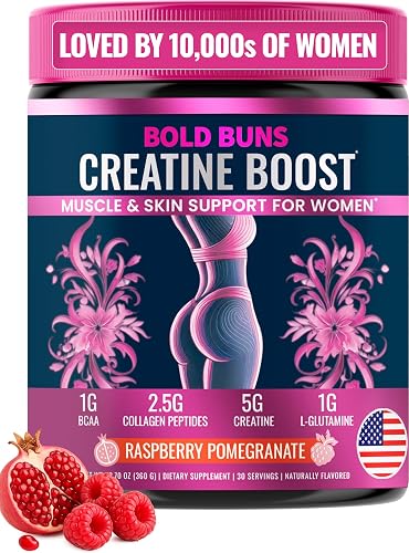 51% off deal for Bold Buns Creatine for Women – Supplement with Collagen & BCAA – Supports Muscle Development, Post-Workout Recovery, Skin Elasticity on Amazon