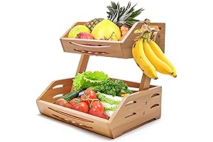 2 Tier Chinese Traditional Fruit Basket Countertop Fruit Basket