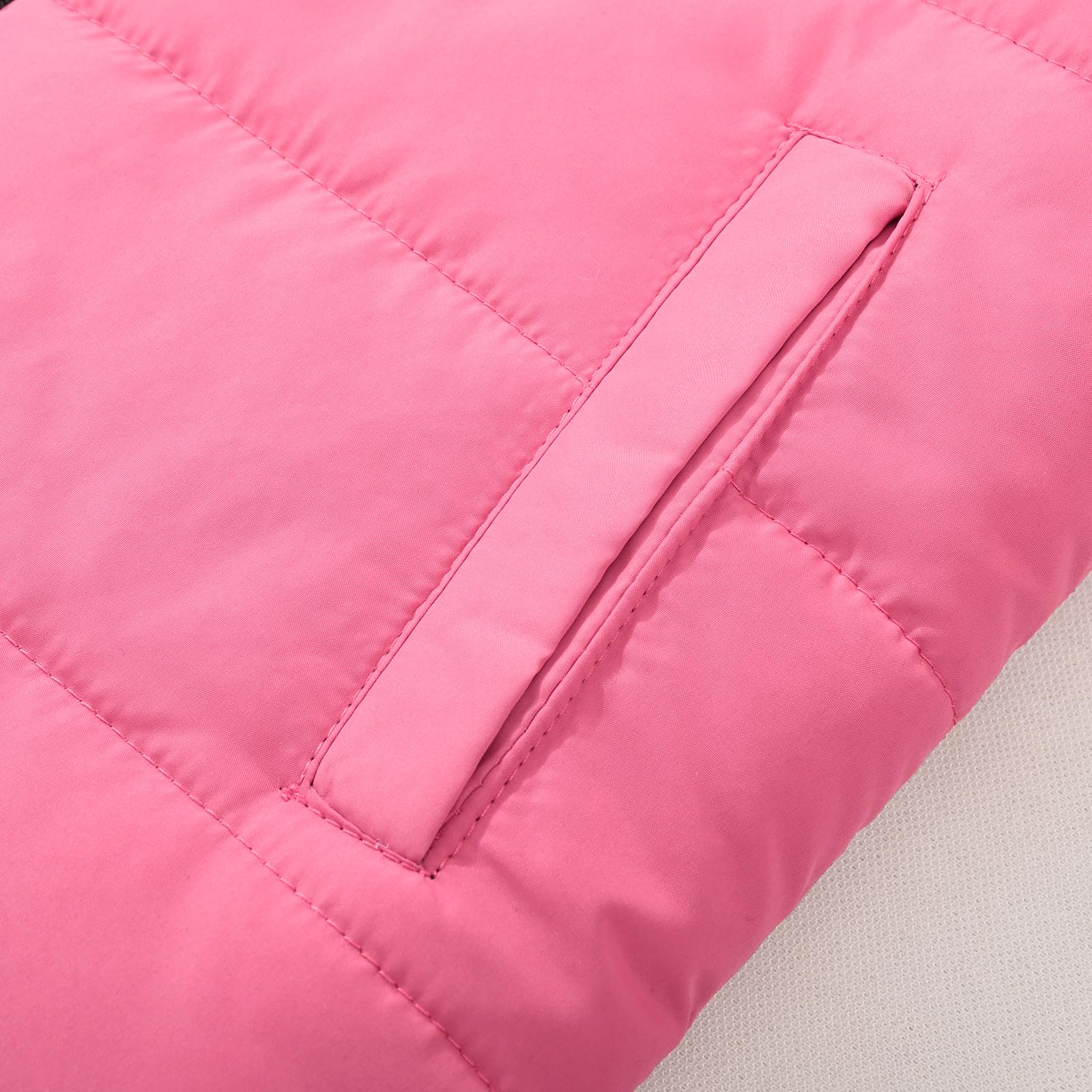 JOYSON Gilet imbottito per bambini, senza maniche, trapuntato, con cappuccio, età 5-14 anni
