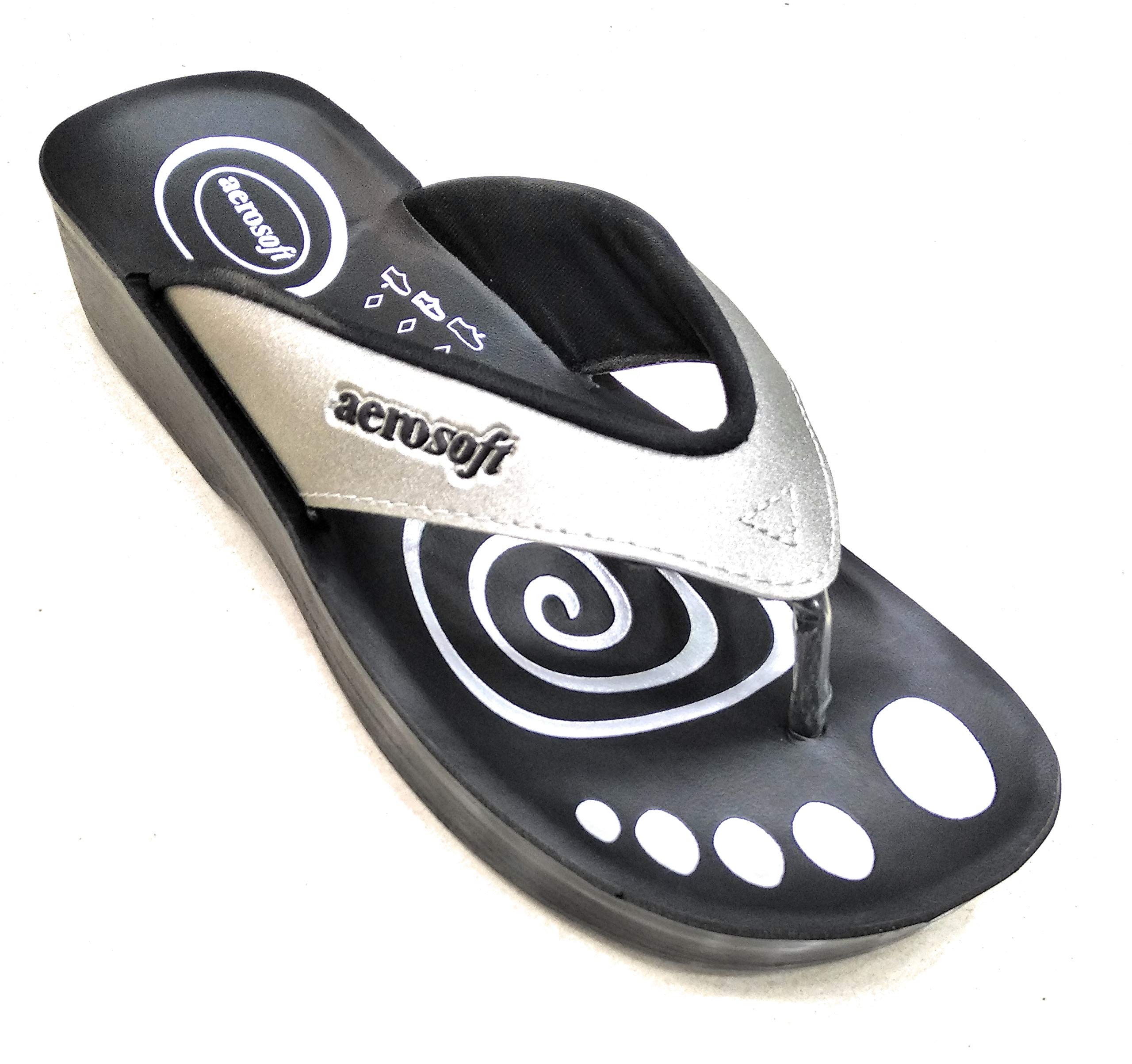 Aerosoft Women Synthetic Sleeper (36, Silver)