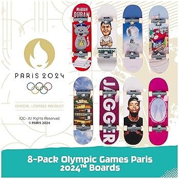 【新品・未使用】TECH DECK フィンガーボードPARIS 2024 TECH DECK 2024 PARIS OLYMPIC BLIND TEAM 4 PAC MODEL