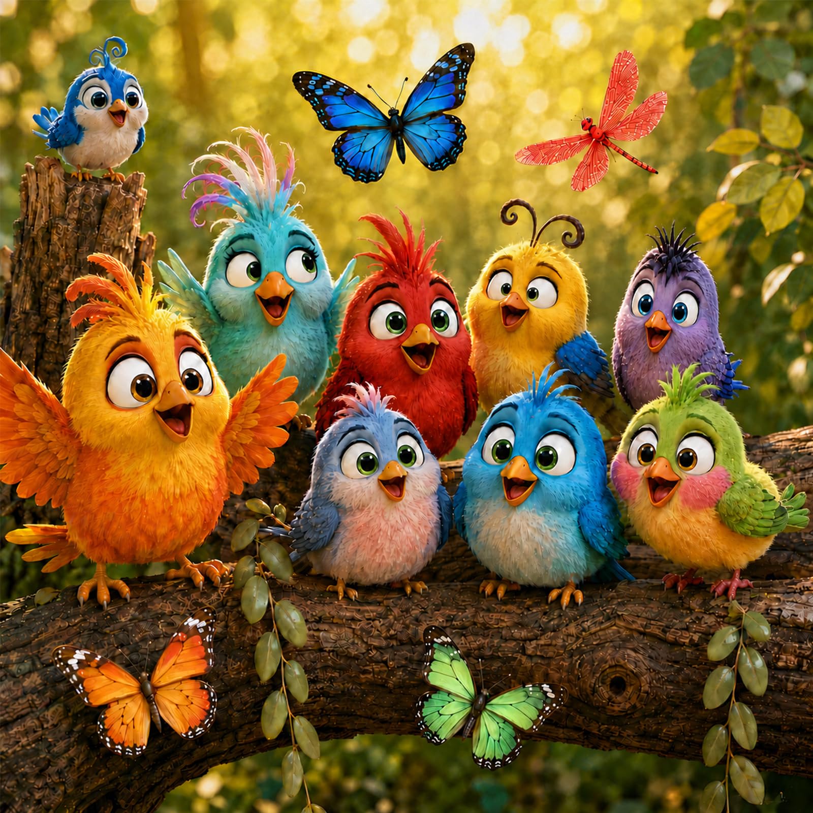 Bullglesup Puzzles for Adults 1024 Pieces Group of Birds Jigsaw — image 1