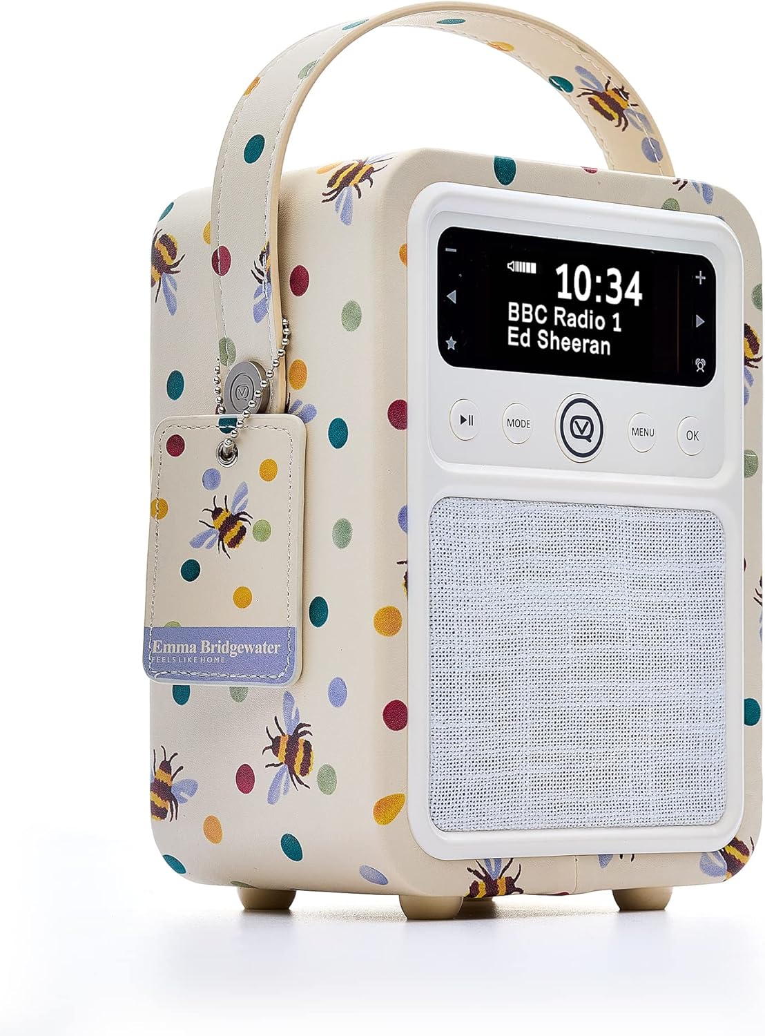 VQ Monty Emma Bridgewater Rechargeable DAB Radio with Bluetooth, DAB