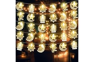 2 Pack Ramadan Lights for Outdoor Party Decor