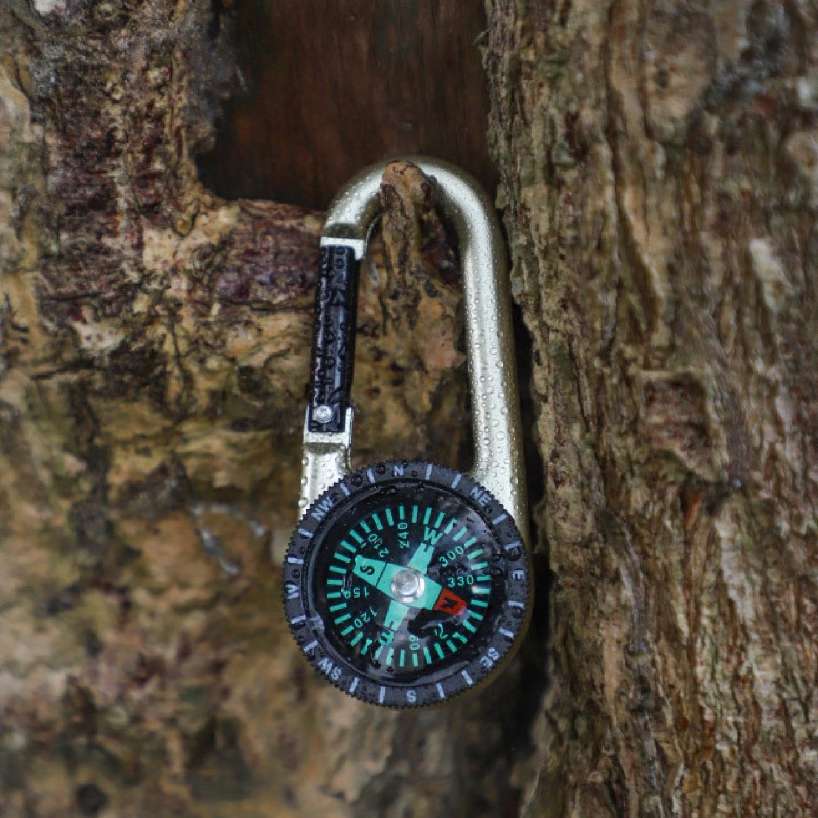 CALANDIS™ Keychain Compass Snap Hook Portable for Outdoor Sports Mountaineering Travel | Compasses & GPS | Hiking Gear | & Hiking | Outdoor Sports-image-46