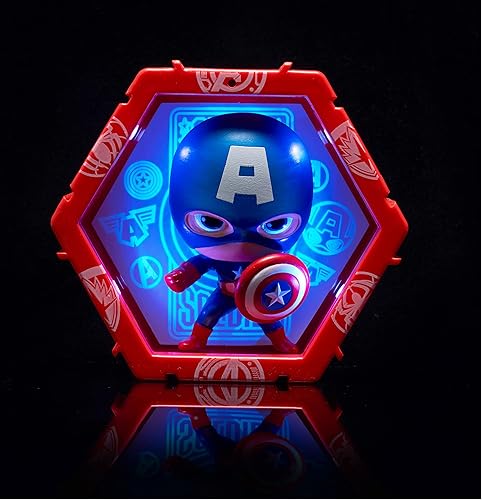 Miniatura 3 de WOW! PODS colección Los Vengadores - Capitán América  Figura de superhéroe con cabeza de borla iluminada  Juguetes y regalos coleccionables