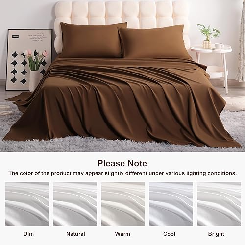 Vista 151 de NTBAY Juego de sábanas de 3 piezas, 100% microfibra tamaño individual, 1800 hilos, súper suave y acogedor, resistente a las arrugas, a la Aqua