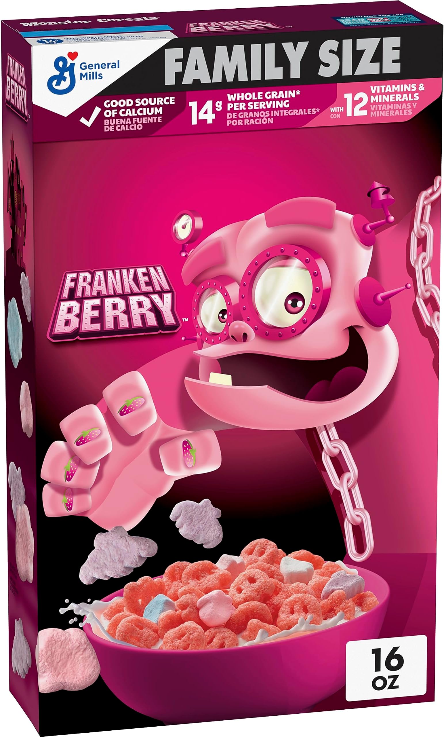 Cap'n Crunch's Oops All Berries Cereal 15.4 Oz (Set of 4